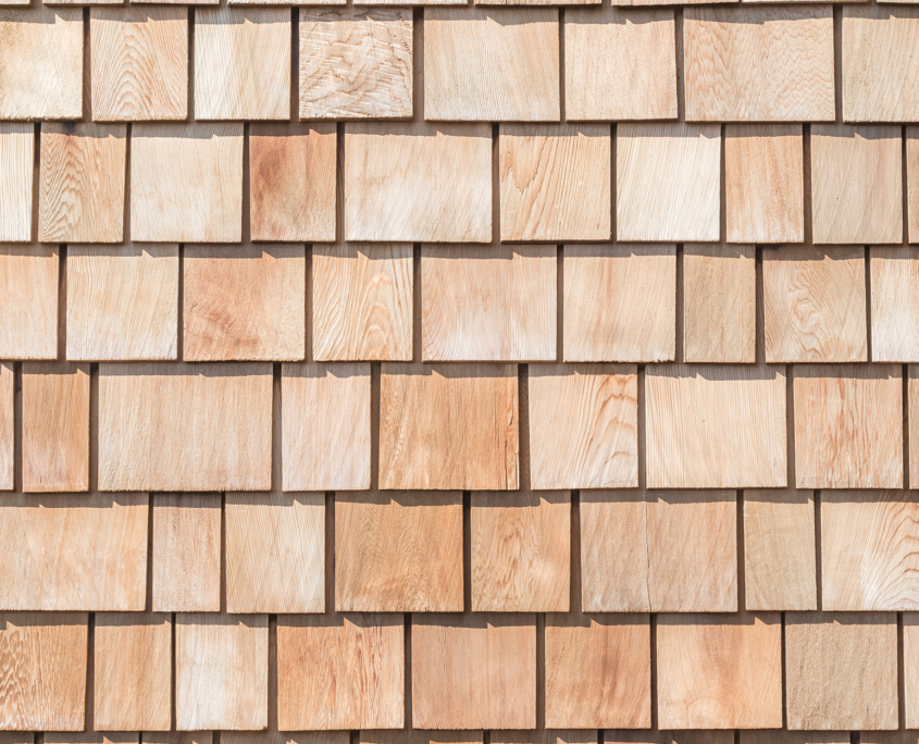 Shingle Red Cedar Wooden Shake Wood Siding Row Roof Panel